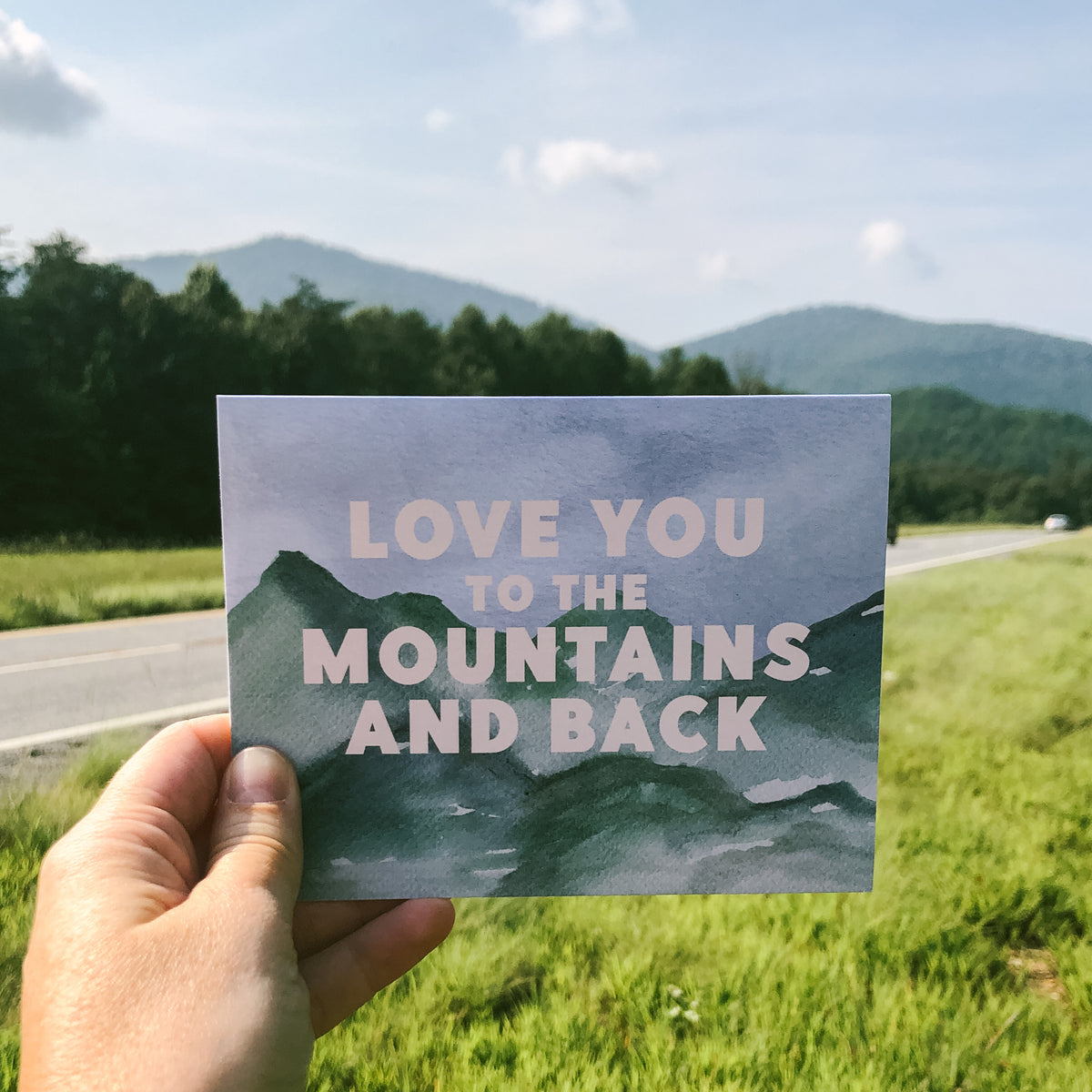 Mountain Love - A2 note card