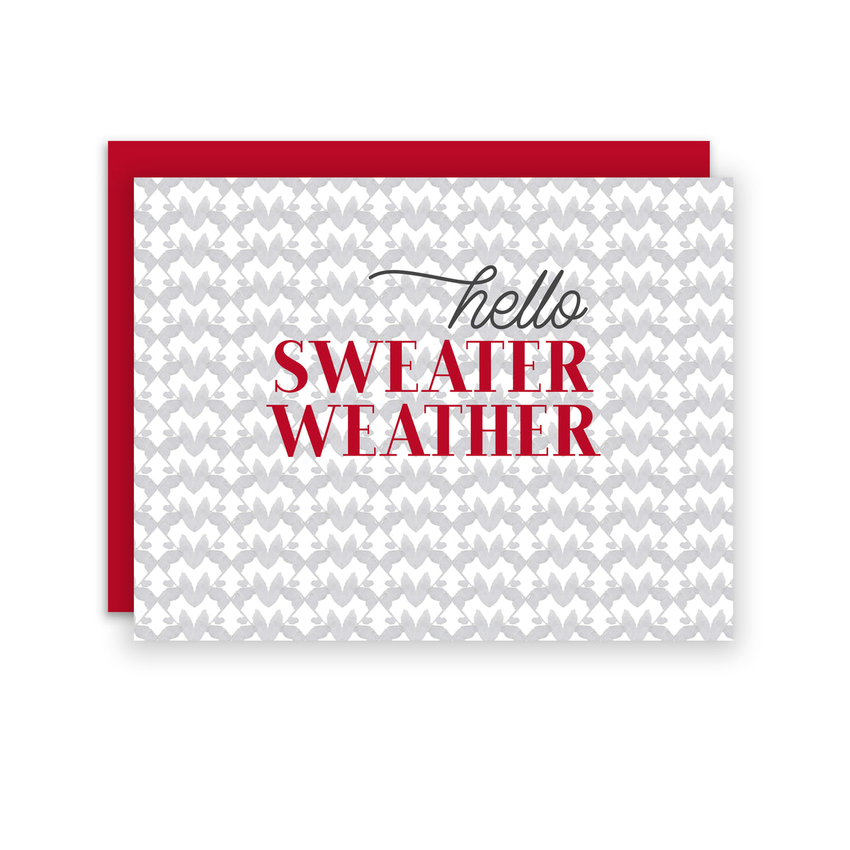 Sweater Weather - A2 notecard