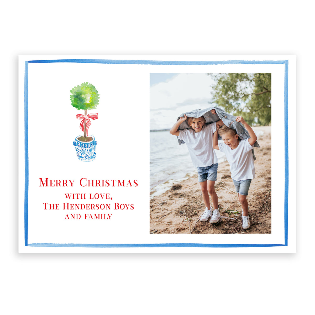 Topiary Photo Card