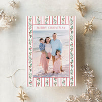 Christmas Ribbon Photo Card
