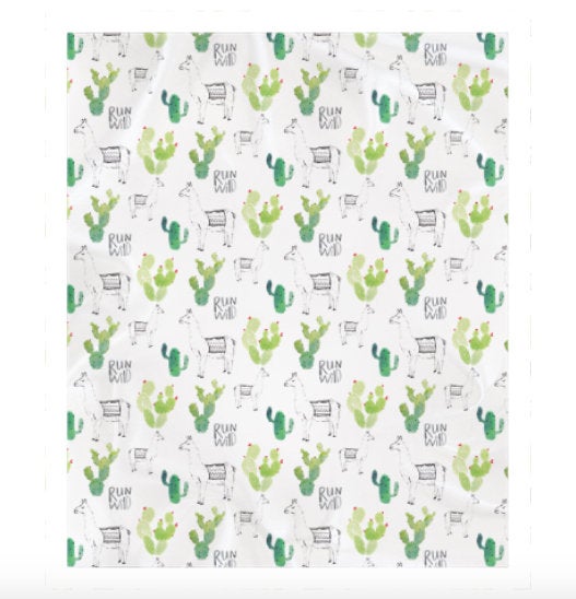 Llama wild one baby blanket + full size