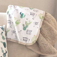 Llama wild one baby blanket + full size