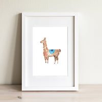 William Llama Print