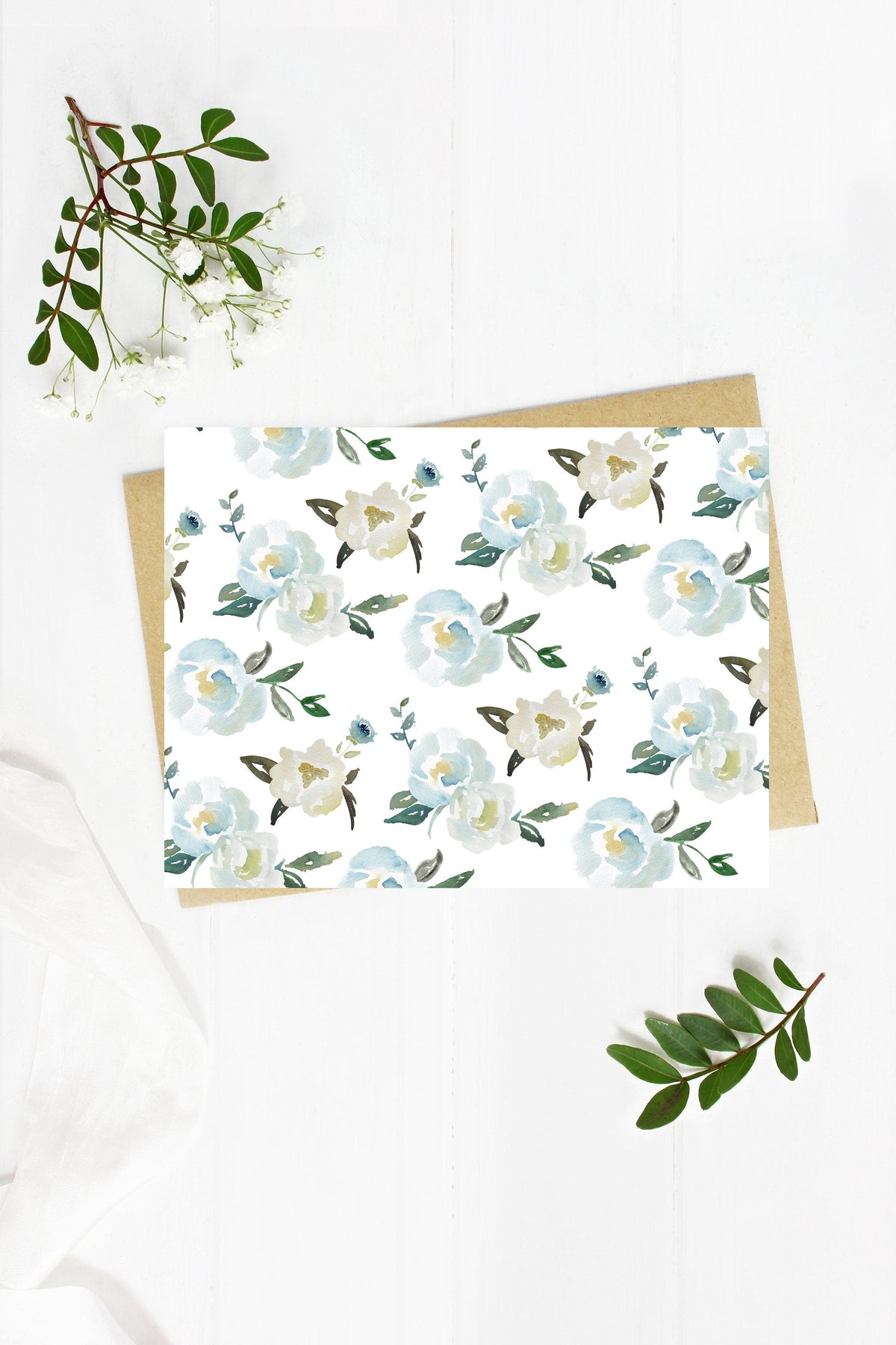 Suzette Floral - A2 note card