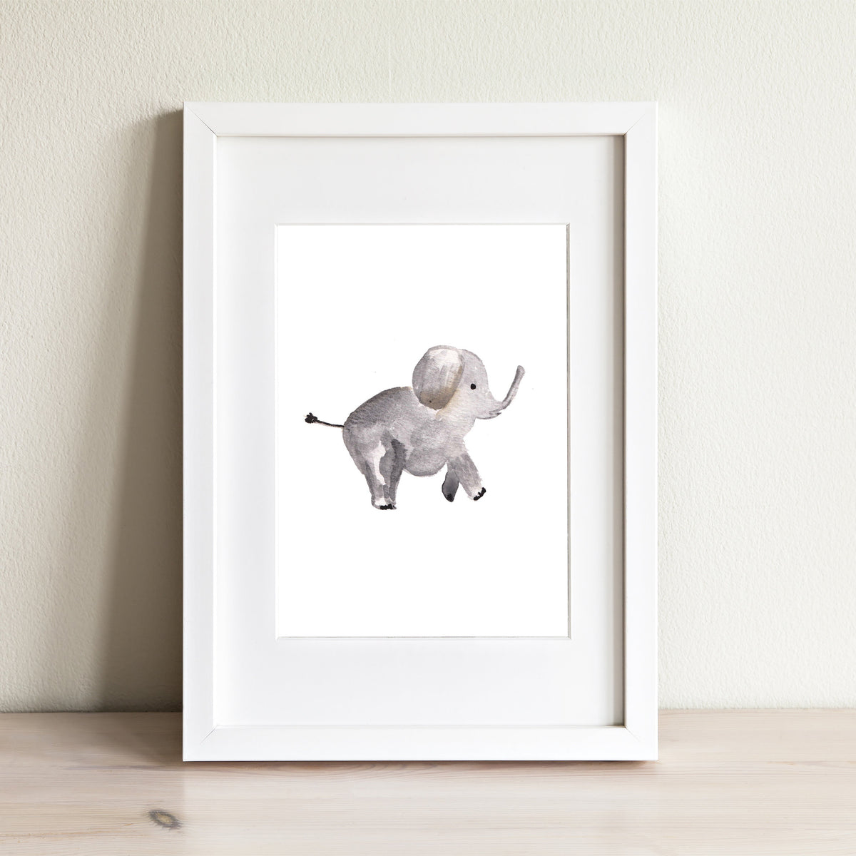Elephant Watercolor Print