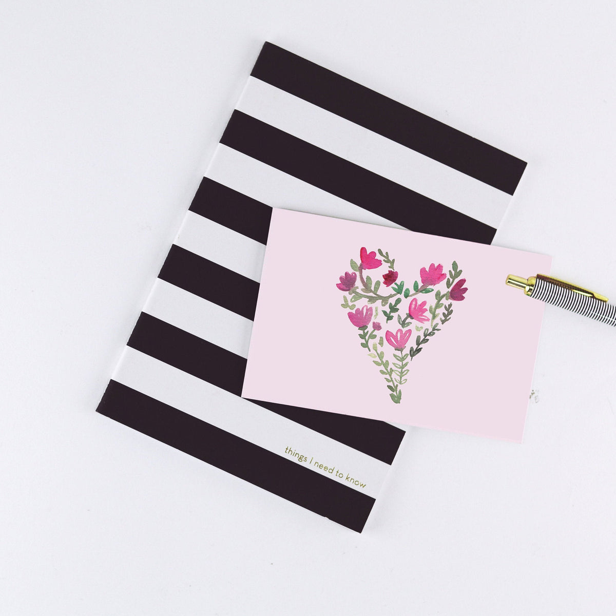 Flower Heart - A2 note card