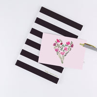 Flower Heart - A2 note card