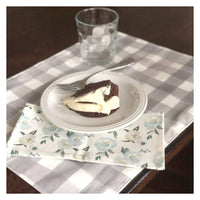 Woven Placemats | Gingham Grey