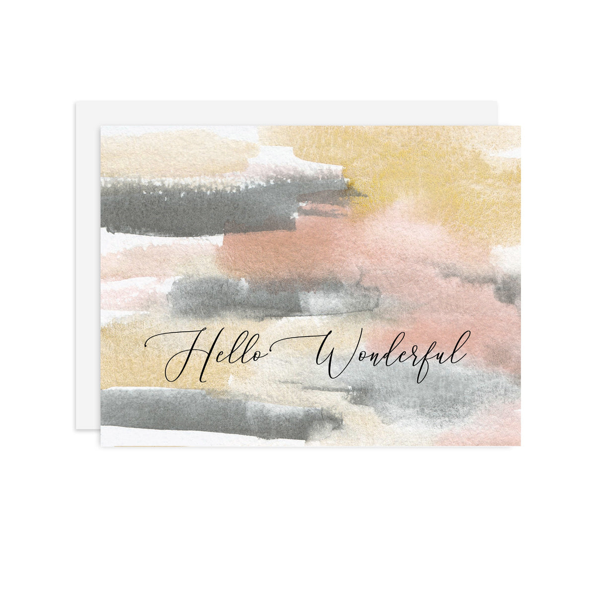 Hello Wonderful - A2 note card
