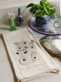 Oyster Grit Tea Towel