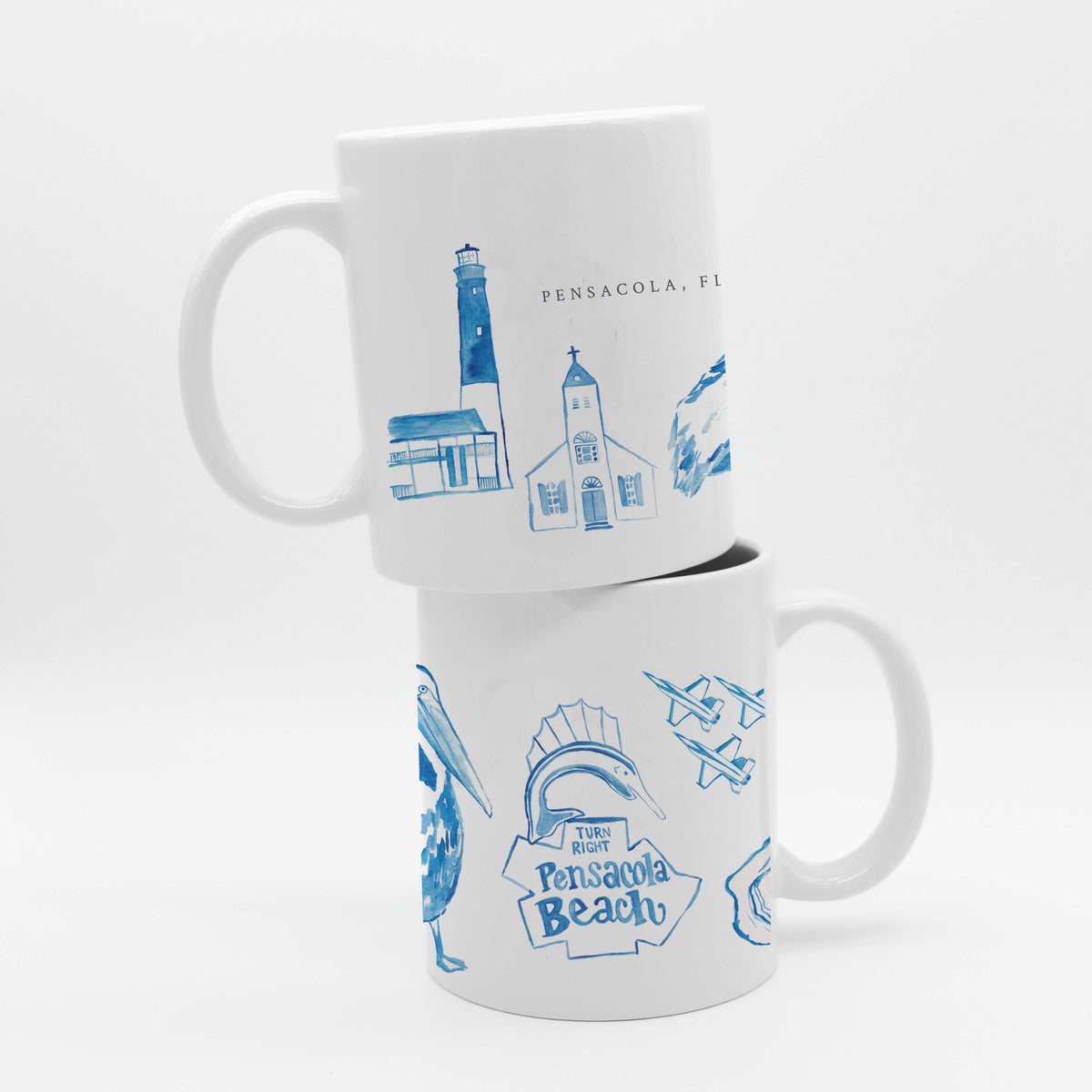 Pensacola Icon Watercolor Mug