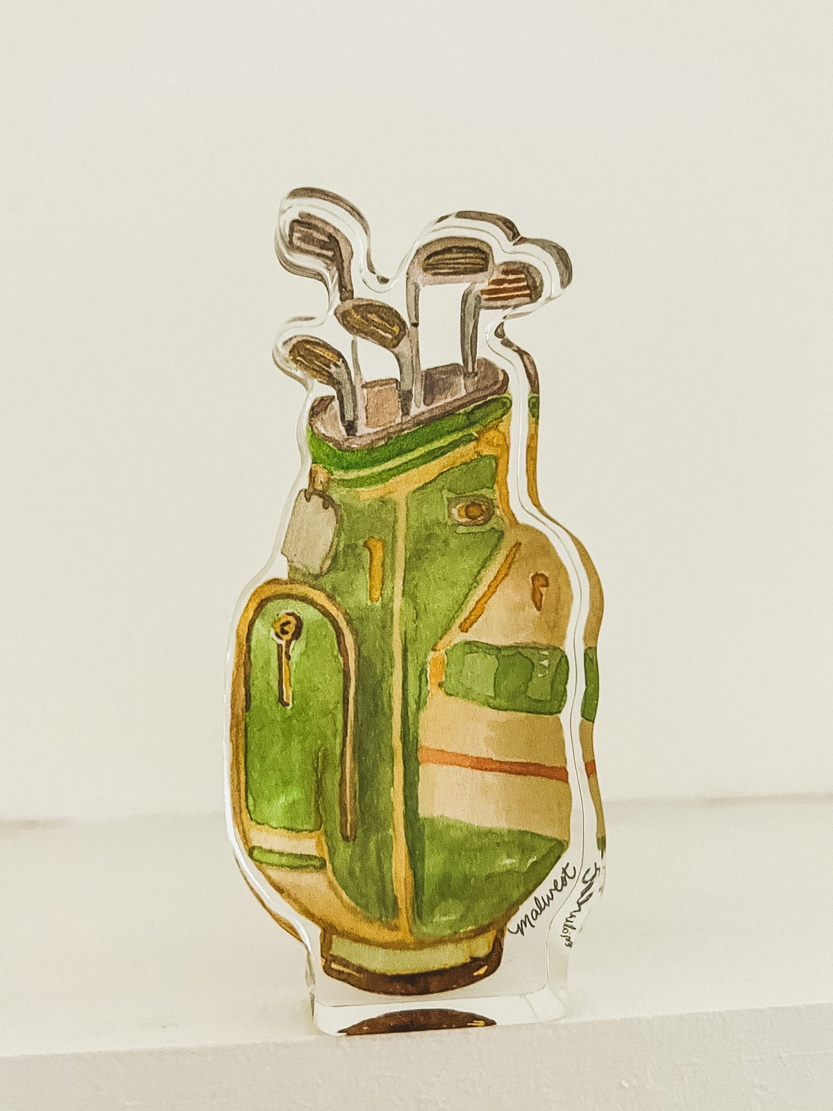 Acrylic Shelfie Mini: Golf Clubs