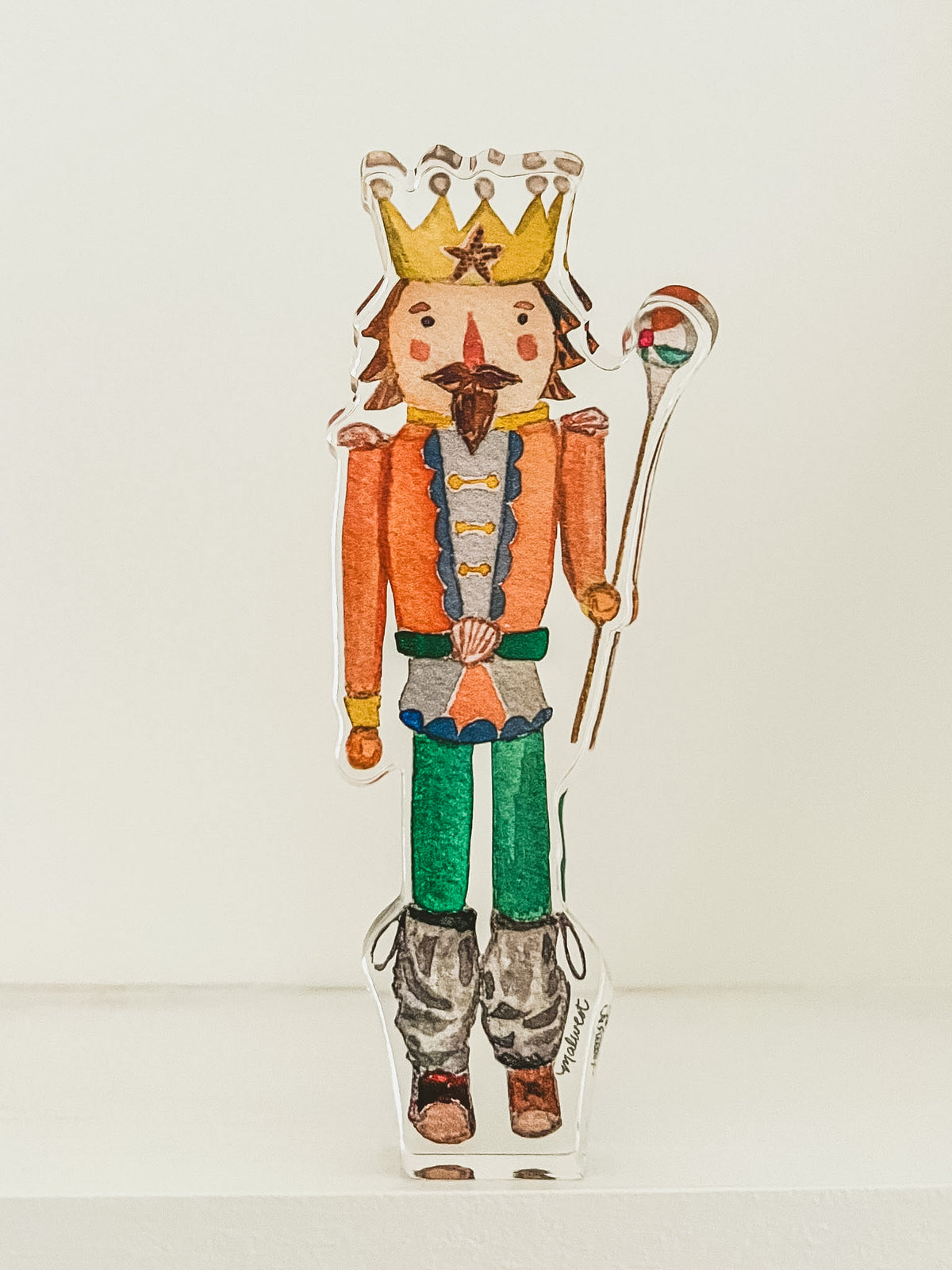 Acrylic Shelfie Mini: Coastal Nutcracker