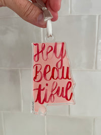 Alabama State Christmas Tree Acrylic Ornament