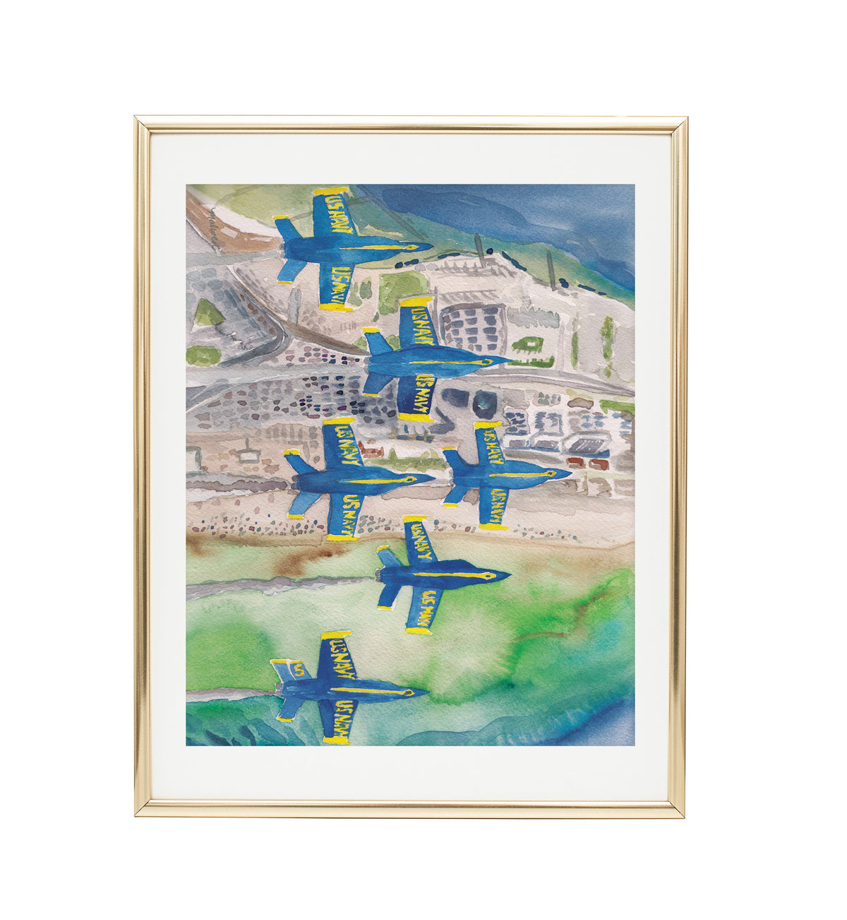 Blue Angels Emerald Coast Art Print 11x14