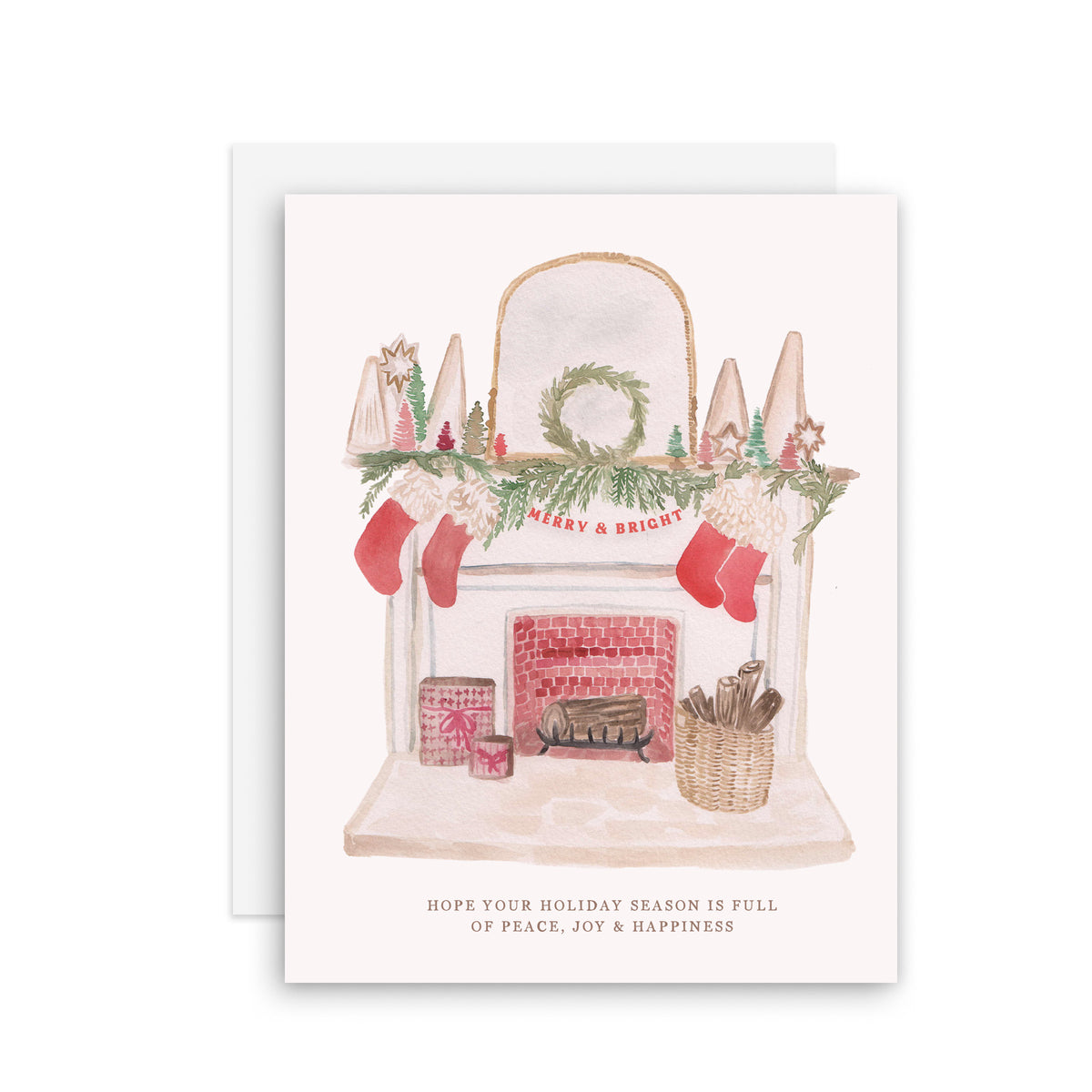 Christmas Mantle - A2 notecard