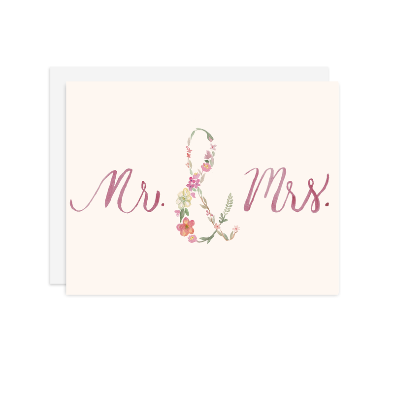 Mr. & Mrs. - A2 notecard
