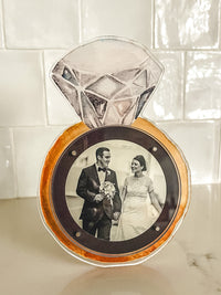 Diamond Wedding Watercolor Acrylic Picture Frame