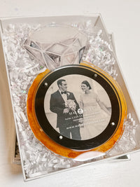 Diamond Wedding Watercolor Acrylic Picture Frame