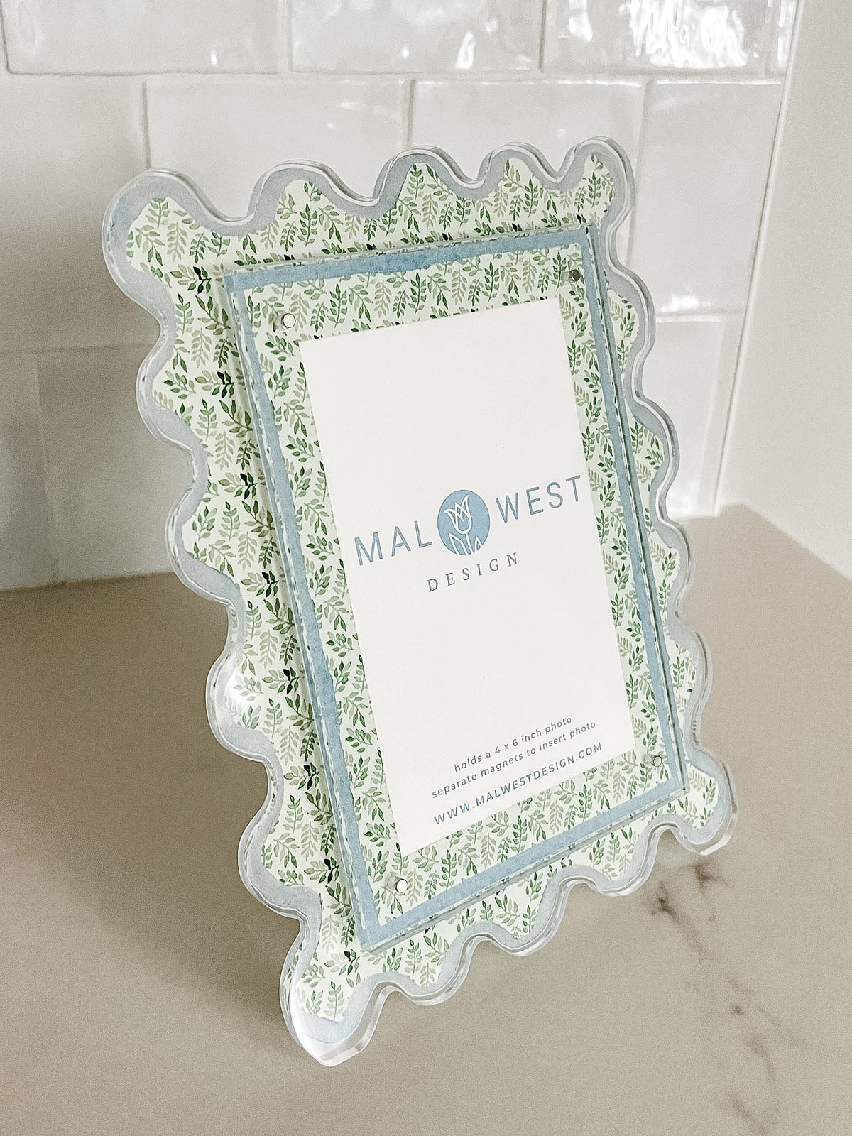 Ivy Watercolor Acrylic Picture Frame