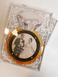 Diamond Wedding Watercolor Acrylic Picture Frame