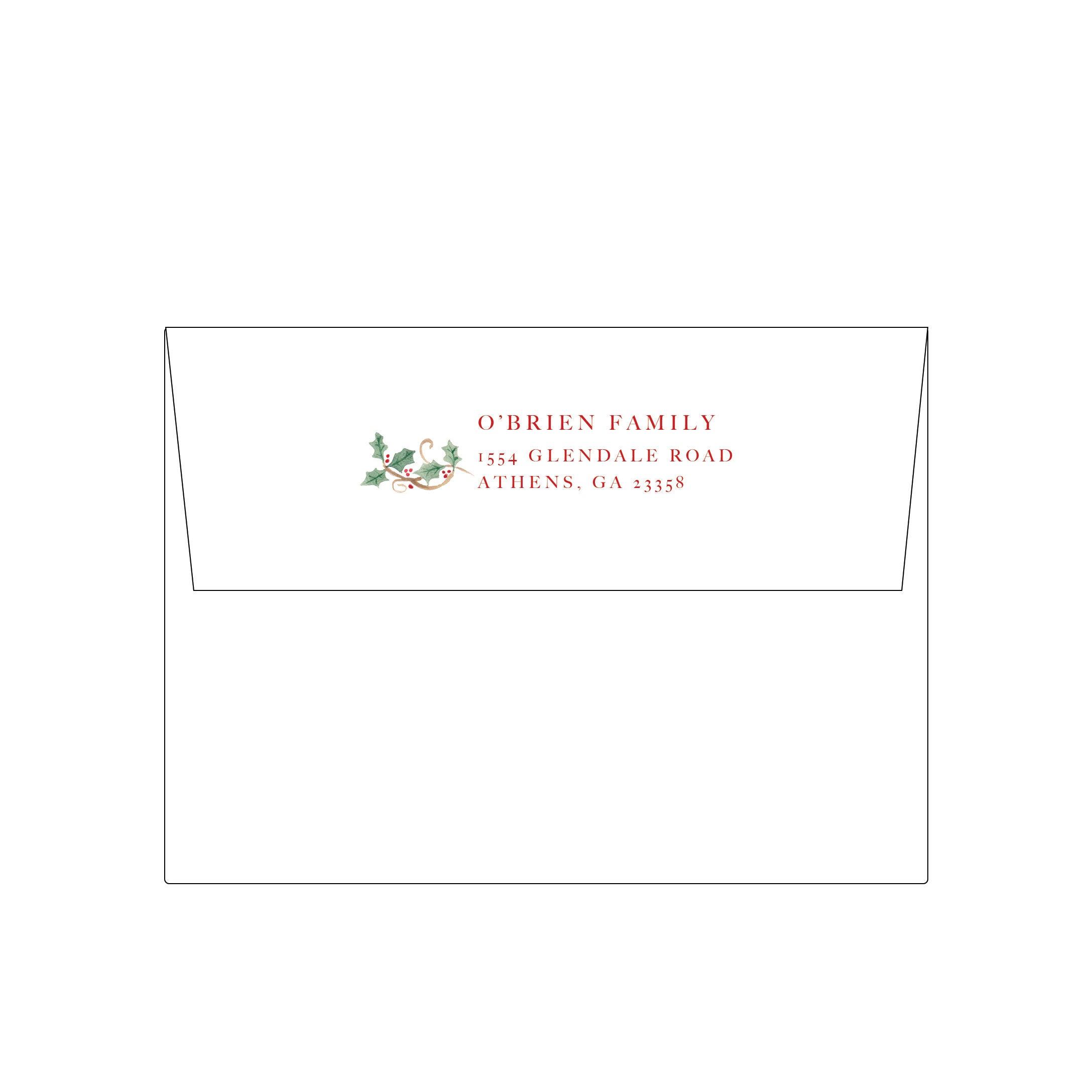 ADD ON: Photo Card Envelope Printing – MALWEST design