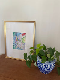 Mahjong In Play - Original Watercolor Painting