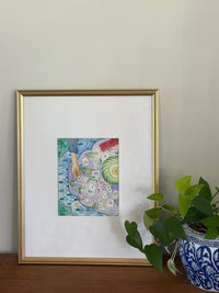 Mahjong In Play - Original Watercolor Painting