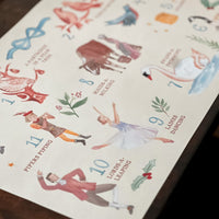 12 Days of Christmas Placemats