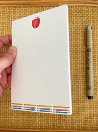 Watercolor Apple | 4x6” Notepad