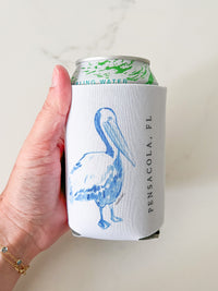 Pensacola Pelican Collapsible Koozie | Drink Sleeve