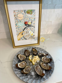Oysters on the Half Shell - Original Watercolor Painting