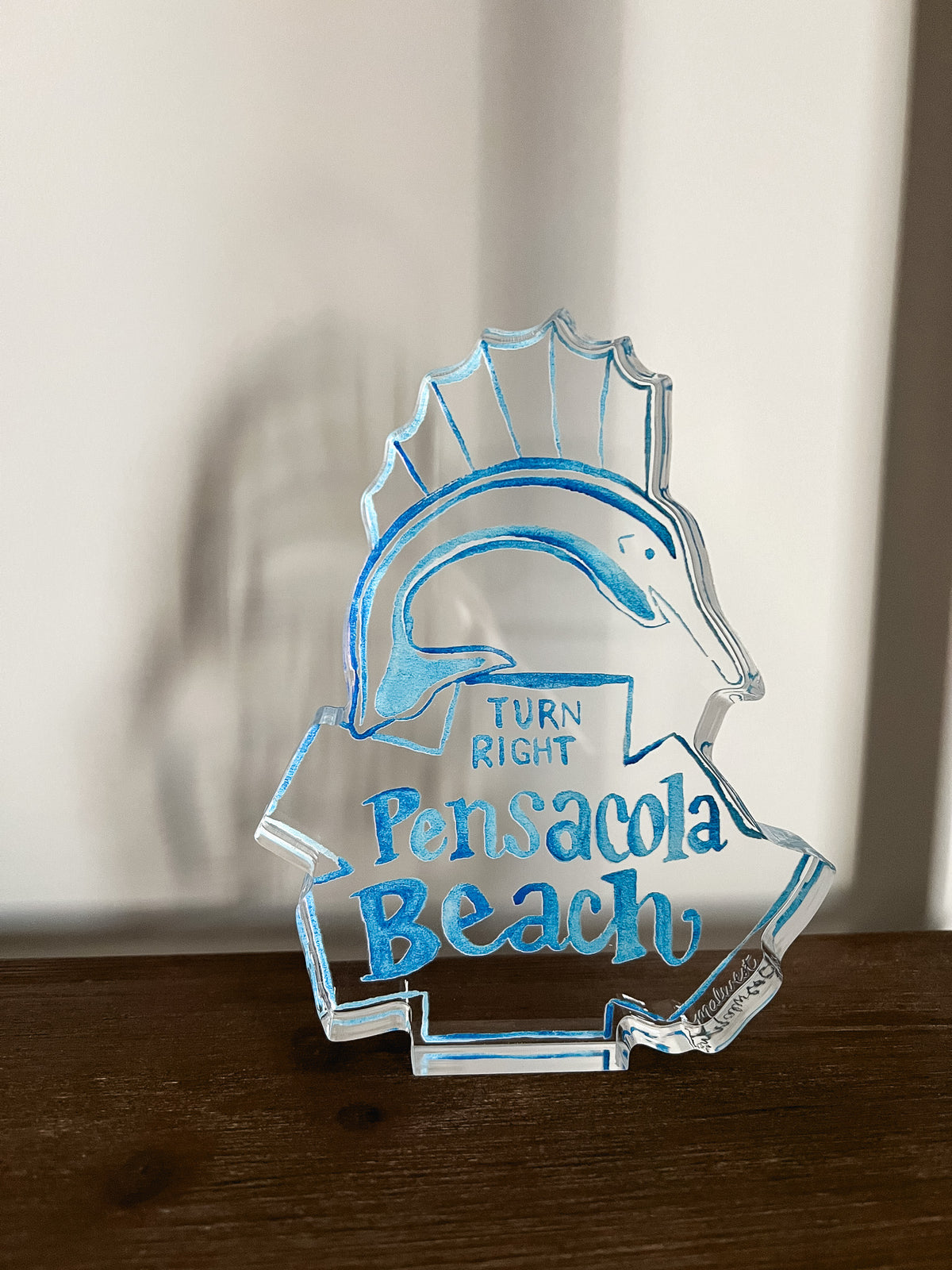 Acrylic Shelfie: Pensacola Beach Sign