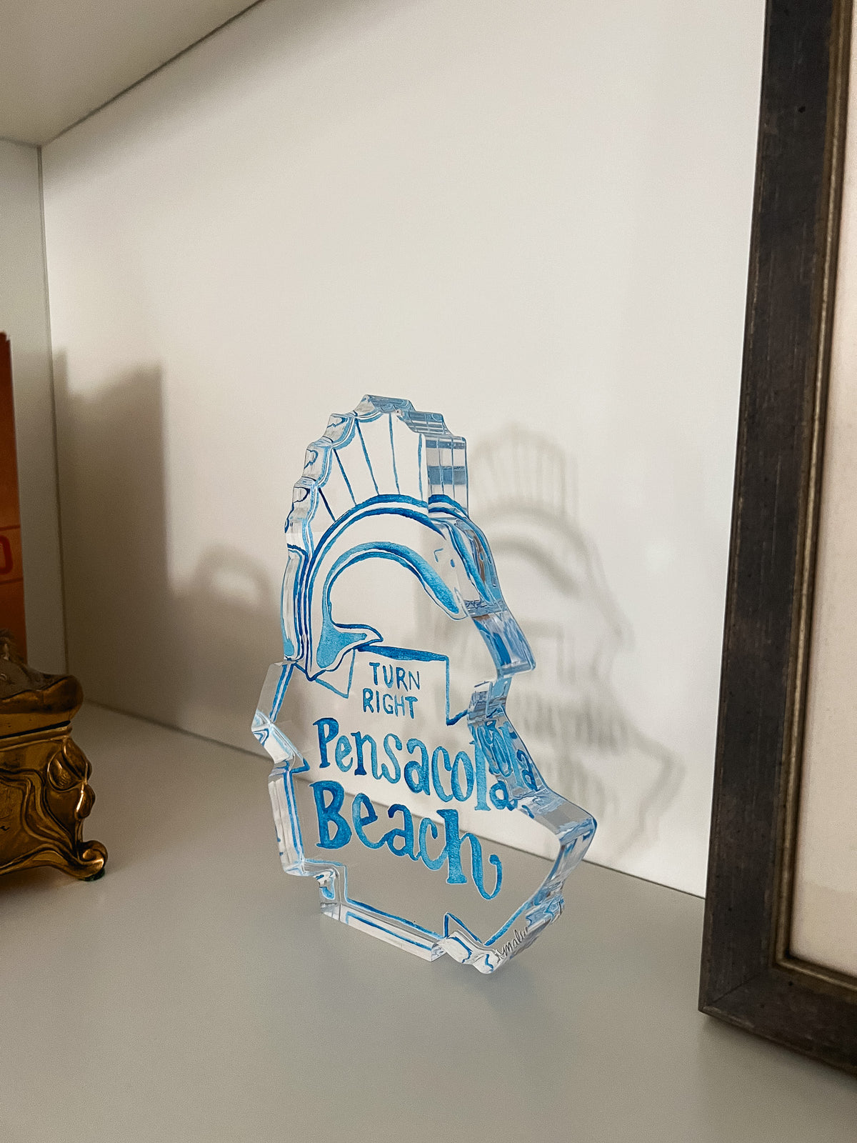 Acrylic Shelfie: Pensacola Beach Sign