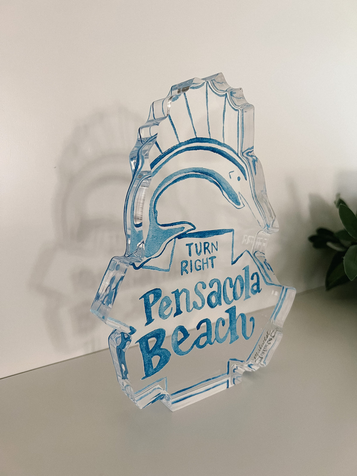 Acrylic Shelfie: Pensacola Beach Sign