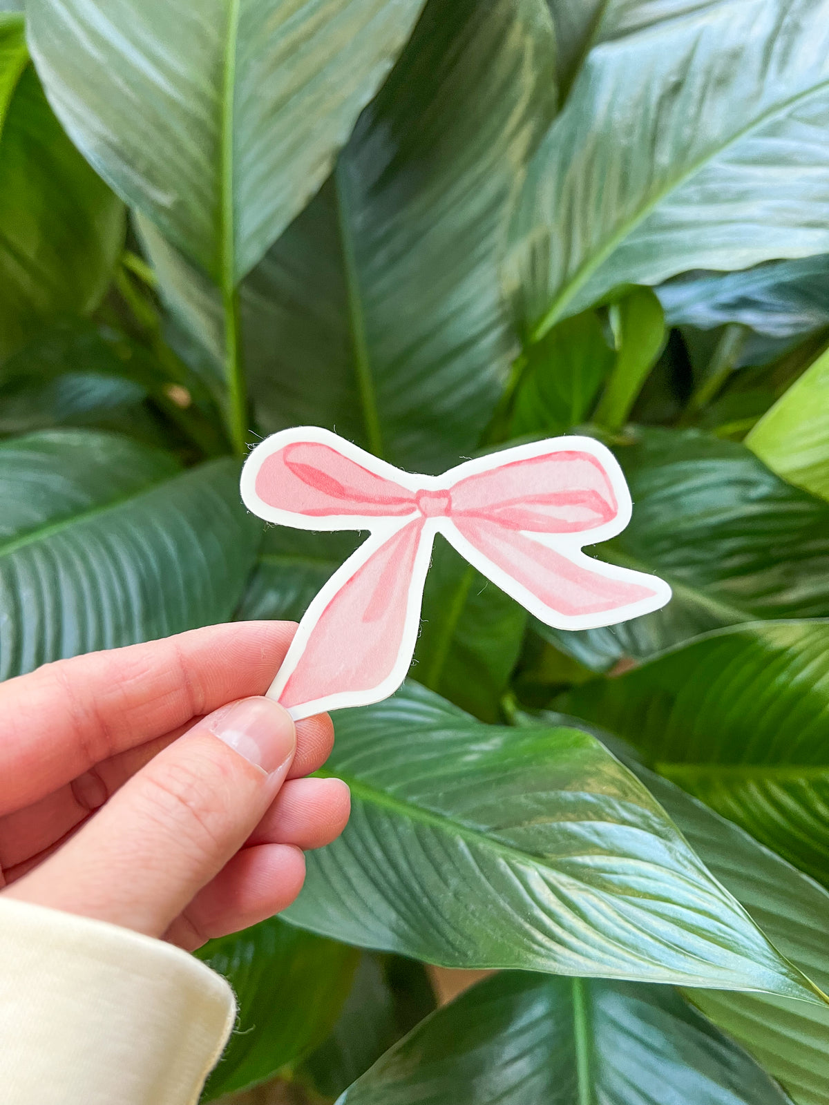 Pink Bow Vinyl Sticker