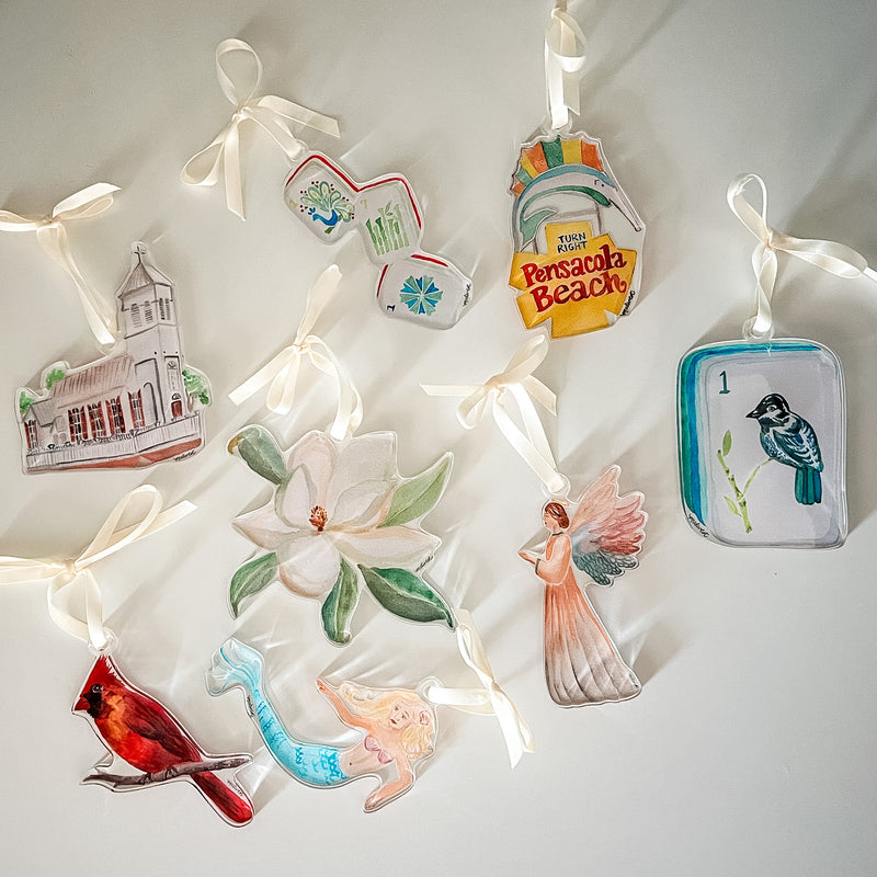 Bird Bam Tile Mahjong Ornament