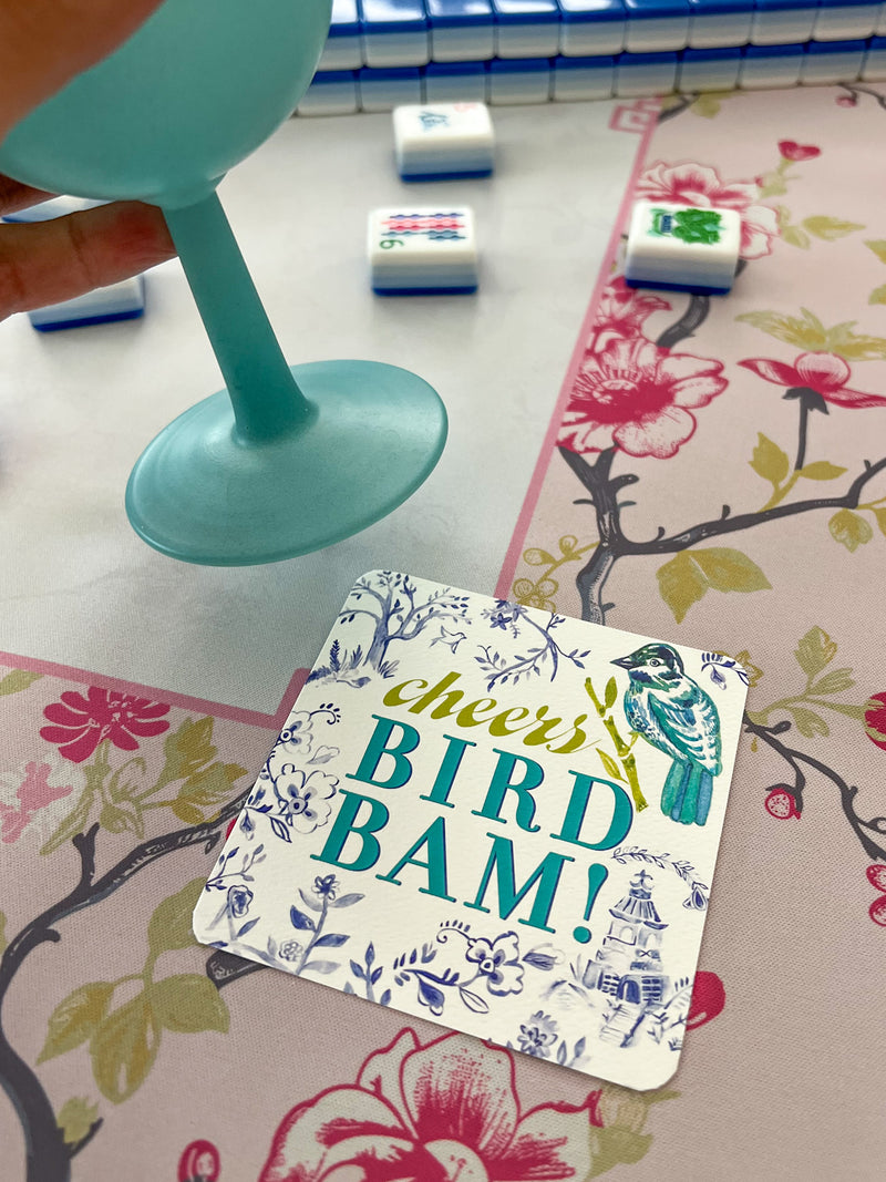 Mahjong Coasters Bird Bam - Set of 12