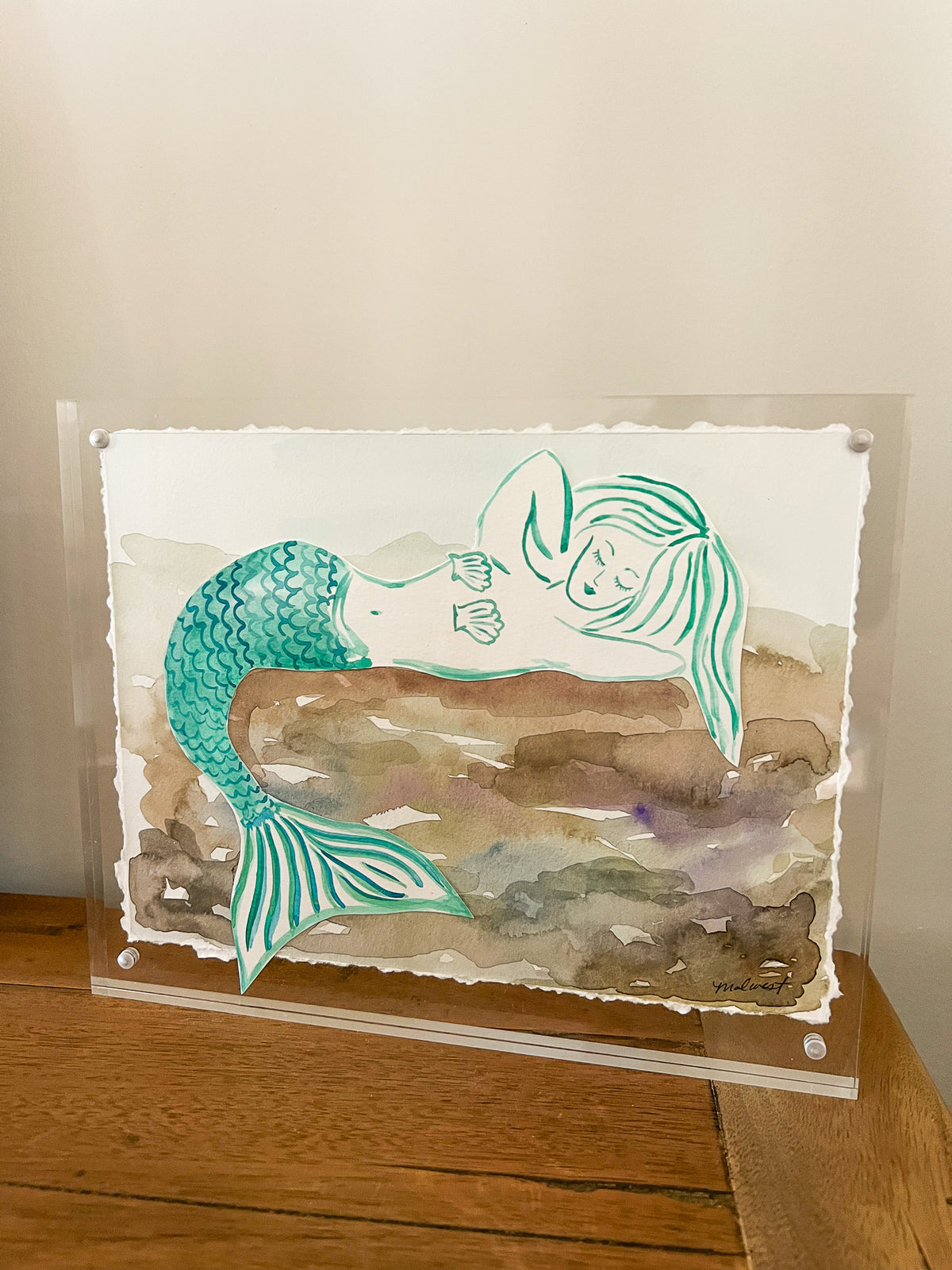 Mermaids + Mementos Original Painting: Adella