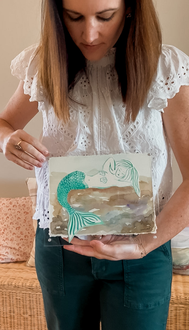 Mermaids + Mementos Original Painting: Adella