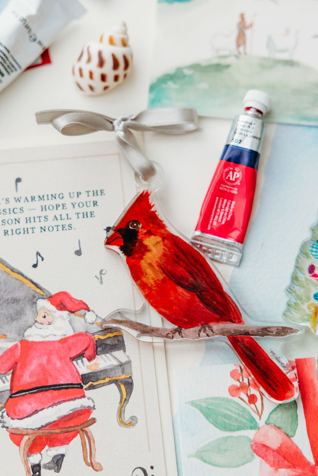 Cardinal Ornament