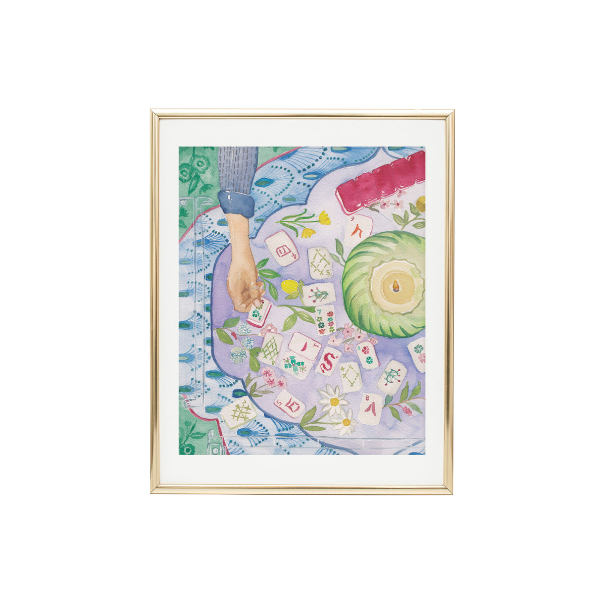 Mahjong Table FINE ART PRINT