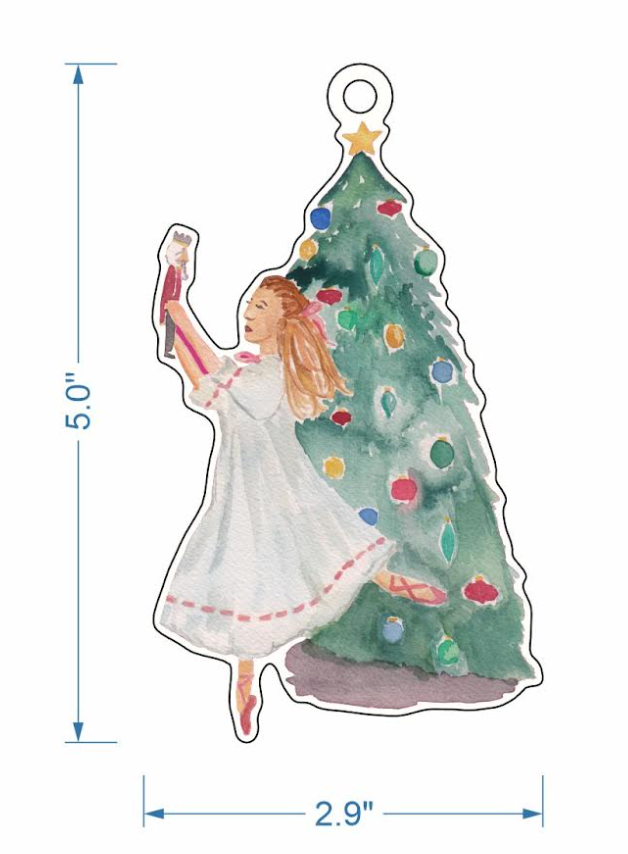 Clara With Nutcracker Ornament