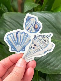 Blue Shells Vinyl Sticker