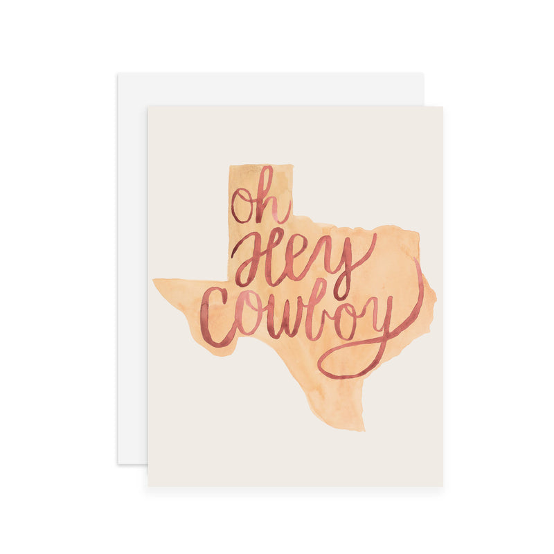 Texas Cowboy - A2 notecard
