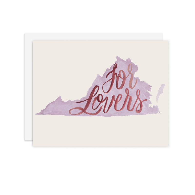Virginia Lovers - A2 notecard