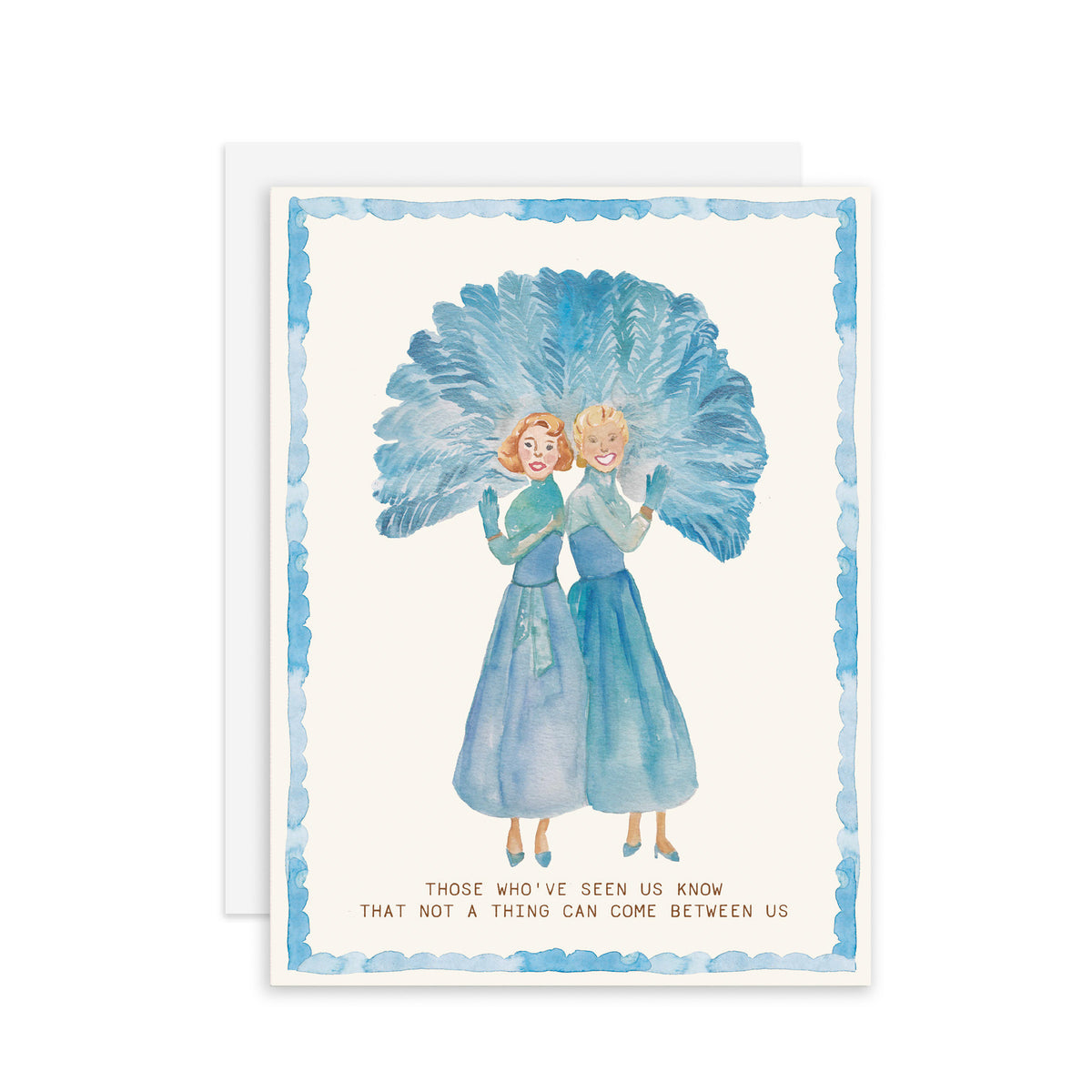 Sisters Christmas  - A2 notecard