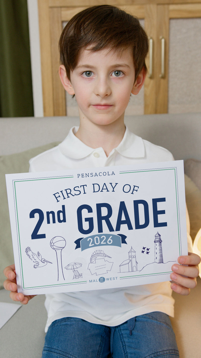 Back to School Signs 2026 Pensacola - Digital Download