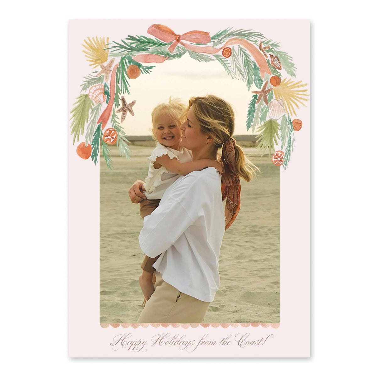 Coastal Orange Photo Card