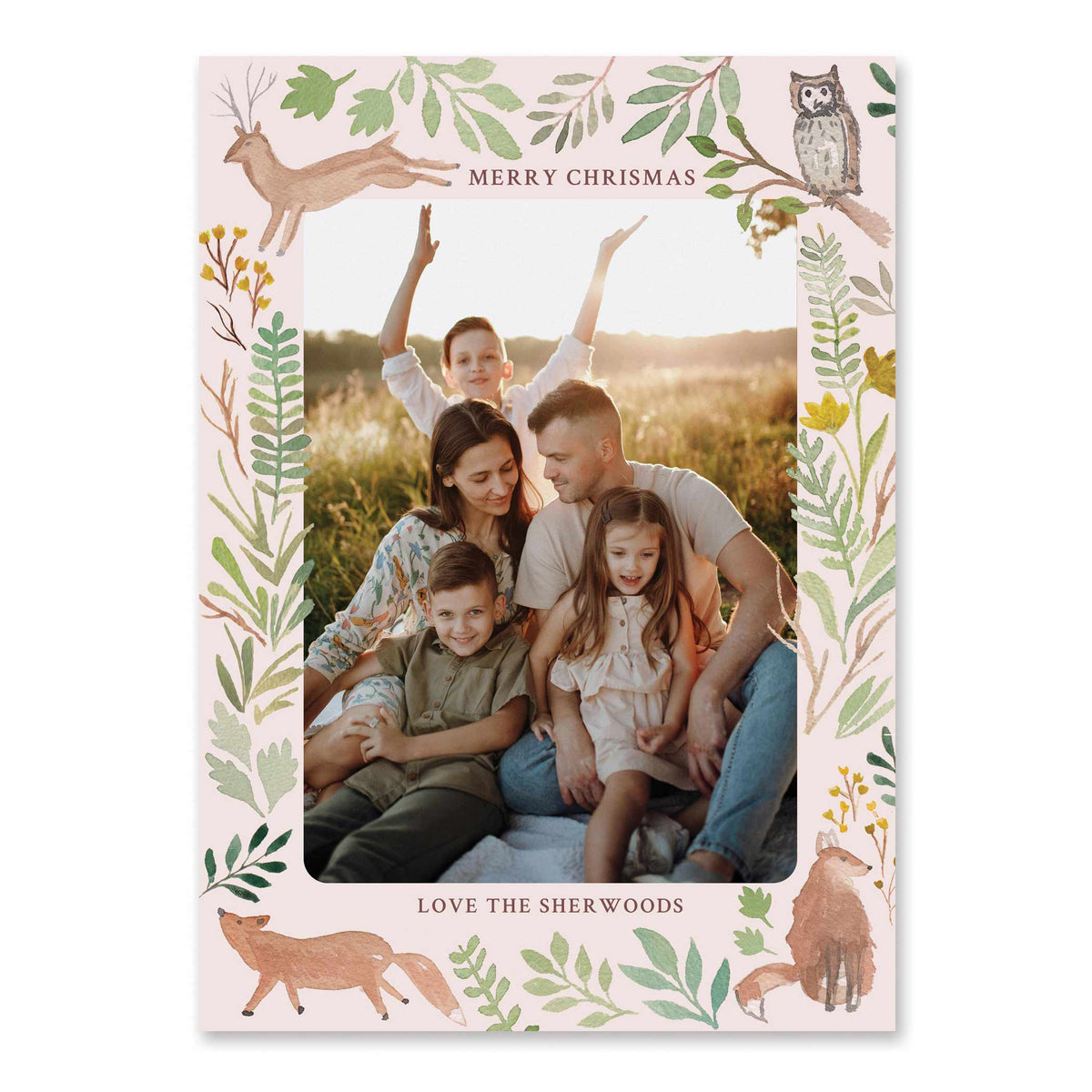 Woodland Holiday Photo Card